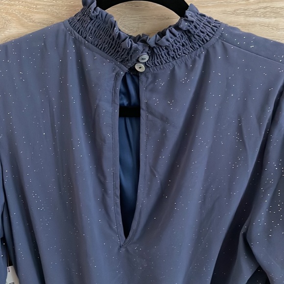 Peach Love California Blue Sparkly Romper - Picture 3 of 4